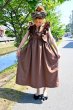 画像2: フリルワンピース☆ブラウン再入荷☆ (2)